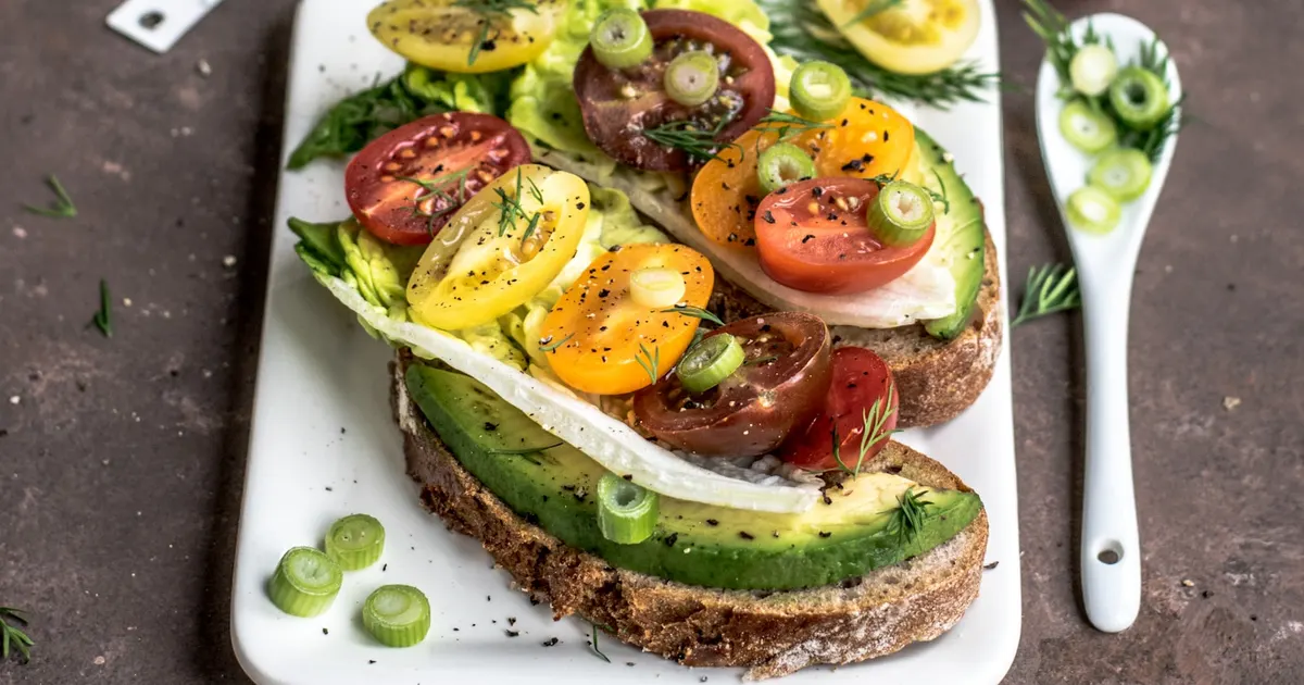 A plate of healthy food